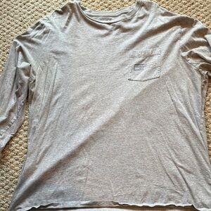 Vineyard Vines Light Gray Long Sleeve Tee